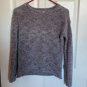 Mudd Women's XS Light Grey Chenille Knit Sweater